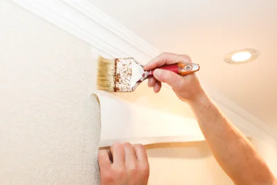 Pose de papier peint à Domagné — revêtements muraux et toiles de verre